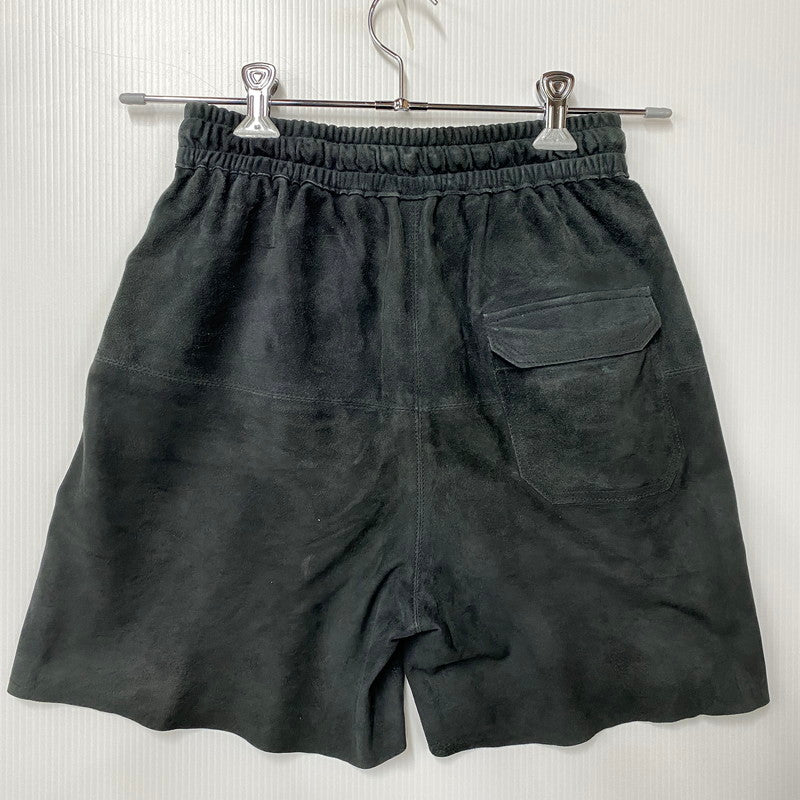【中古品】【メンズ】 MAREA ERRE マレアエッレ GOAT SUEDE SHORTS ゴート スエード ショーツ ショートパンツ ボトムス 151-260901-kh-08-izu サイズ：S カラー：ブラック 万代Net店