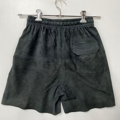 【中古品】【メンズ】 MAREA ERRE マレアエッレ GOAT SUEDE SHORTS ゴート スエード ショーツ ショートパンツ ボトムス 151-260901-kh-08-izu サイズ：S カラー：ブラック 万代Net店