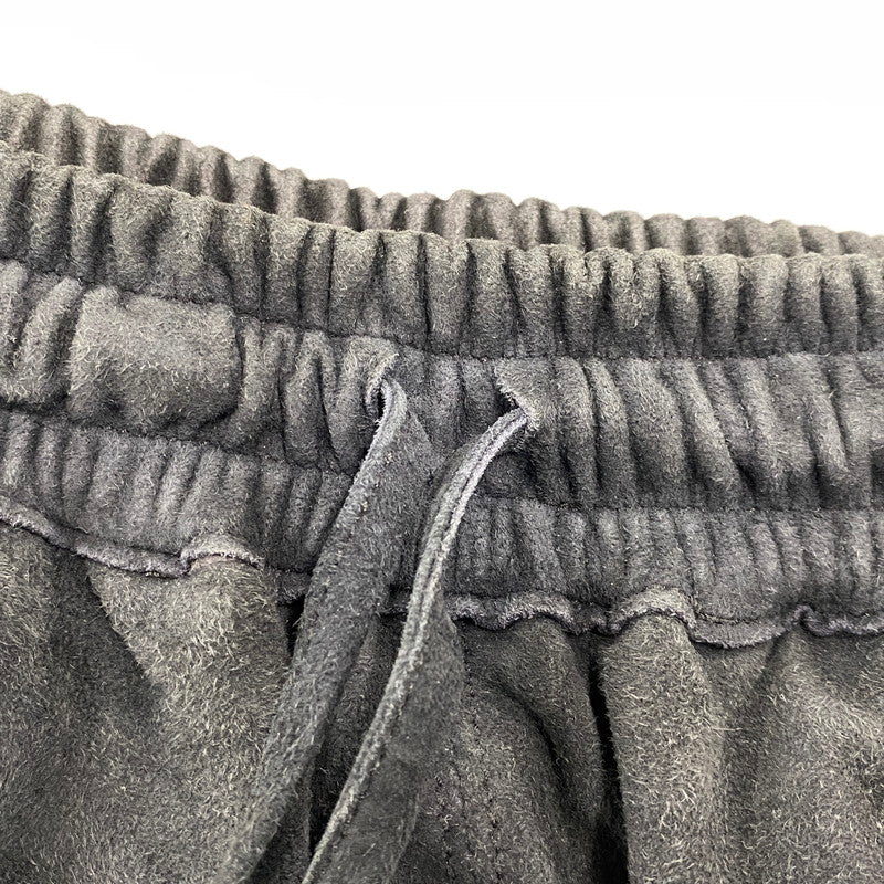 【中古品】【メンズ】 MAREA ERRE マレアエッレ GOAT SUEDE SHORTS ゴート スエード ショーツ ショートパンツ ボトムス 151-260901-kh-08-izu サイズ：S カラー：ブラック 万代Net店