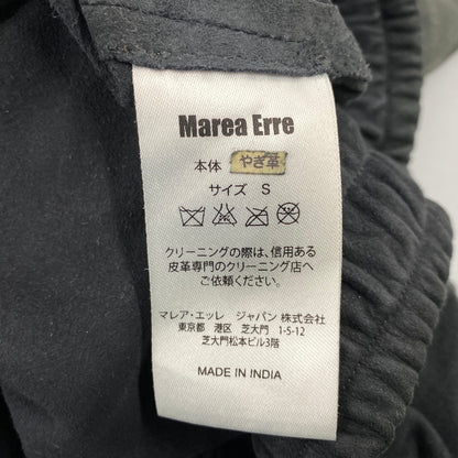 【中古品】【メンズ】 MAREA ERRE マレアエッレ GOAT SUEDE SHORTS ゴート スエード ショーツ ショートパンツ ボトムス 151-260901-kh-08-izu サイズ：S カラー：ブラック 万代Net店
