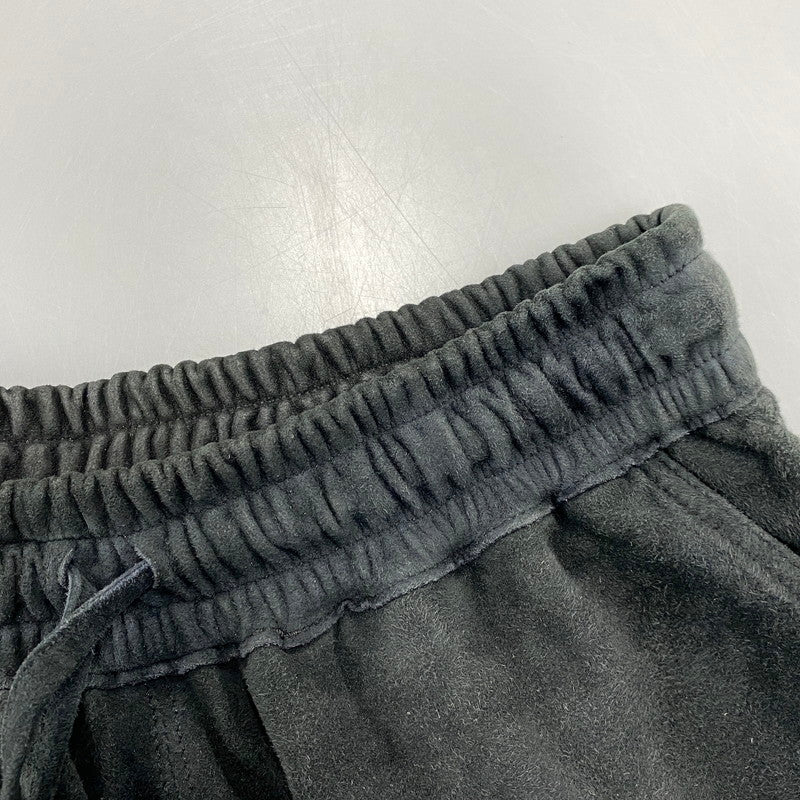 【中古品】【メンズ】 MAREA ERRE マレアエッレ GOAT SUEDE SHORTS ゴート スエード ショーツ ショートパンツ ボトムス 151-260901-kh-08-izu サイズ：S カラー：ブラック 万代Net店