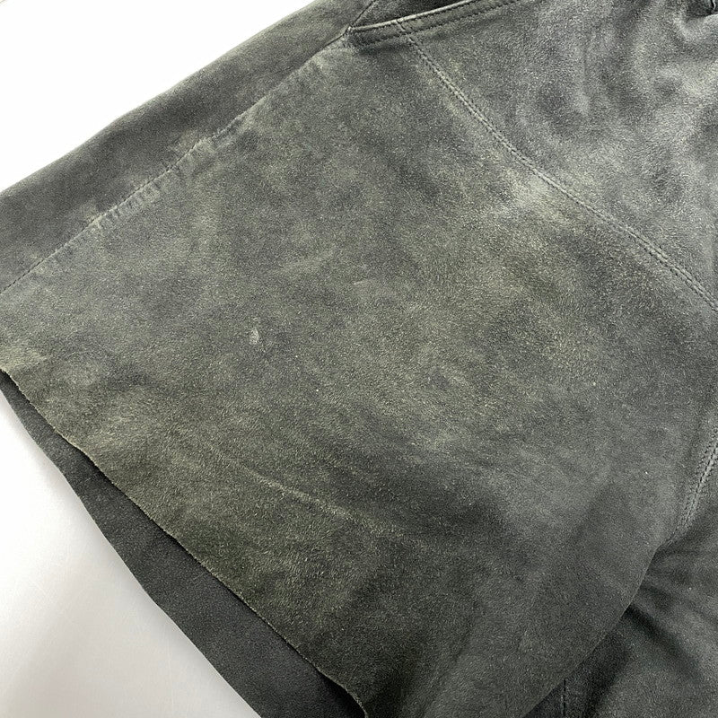 【中古品】【メンズ】 MAREA ERRE マレアエッレ GOAT SUEDE SHORTS ゴート スエード ショーツ ショートパンツ ボトムス 151-260901-kh-08-izu サイズ：S カラー：ブラック 万代Net店