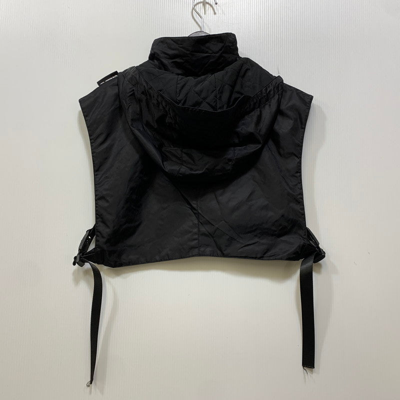 【中古品】【レディース】 CW2LAB シーダブリューツーラボ NYLON SHORT VEST HOODIE ナイロン ショート ベスト フーディ アウター 168-260907-kh-04-izu サイズ：MIDDLE カラー：ブラック 万代Net店