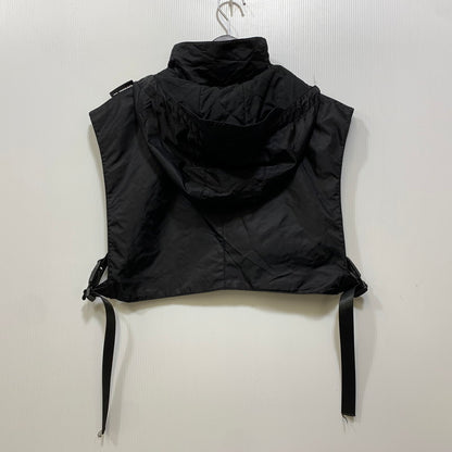 【中古品】【レディース】 CW2LAB シーダブリューツーラボ NYLON SHORT VEST HOODIE ナイロン ショート ベスト フーディ アウター 168-260907-kh-04-izu サイズ：MIDDLE カラー：ブラック 万代Net店
