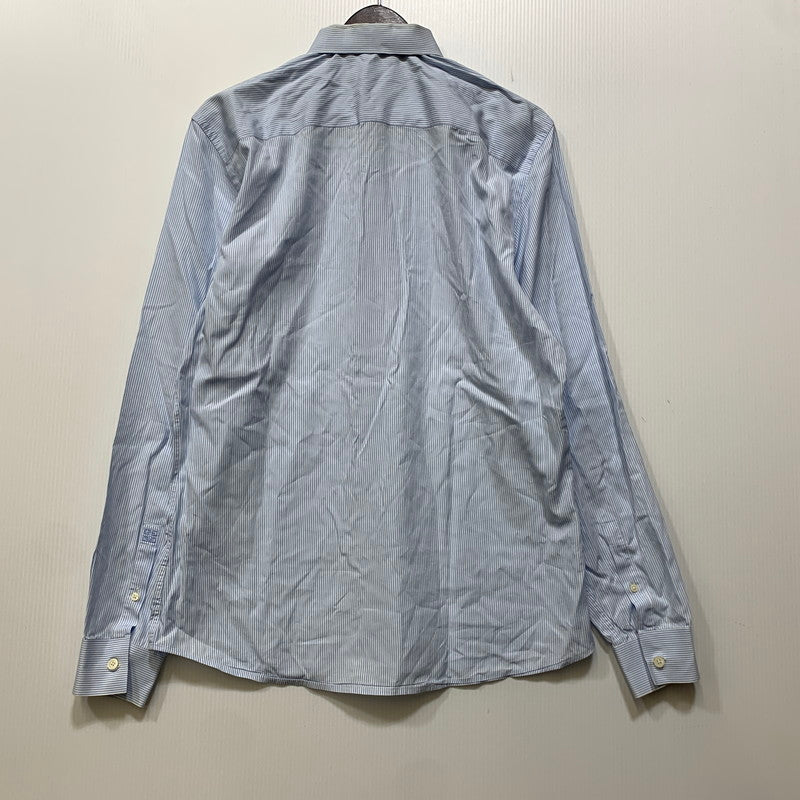 【中古品】【メンズ】 GIVENCHY ジバンシィ STRIPE DRESS SHIRT ストライプ ドレス シャツ トップス 長袖 141-260910-cs-25-izu サイズ：42 カラー：ライトブルー 万代Net店