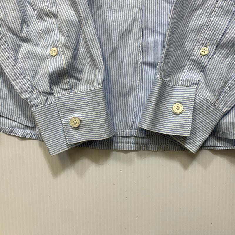 【中古品】【メンズ】 GIVENCHY ジバンシィ STRIPE DRESS SHIRT ストライプ ドレス シャツ トップス 長袖 141-260910-cs-25-izu サイズ：42 カラー：ライトブルー 万代Net店