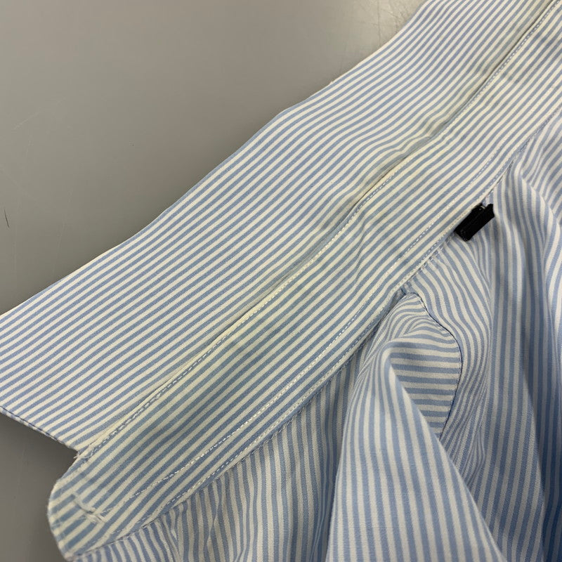 【中古品】【メンズ】 GIVENCHY ジバンシィ STRIPE DRESS SHIRT ストライプ ドレス シャツ トップス 長袖 141-260910-cs-25-izu サイズ：42 カラー：ライトブルー 万代Net店