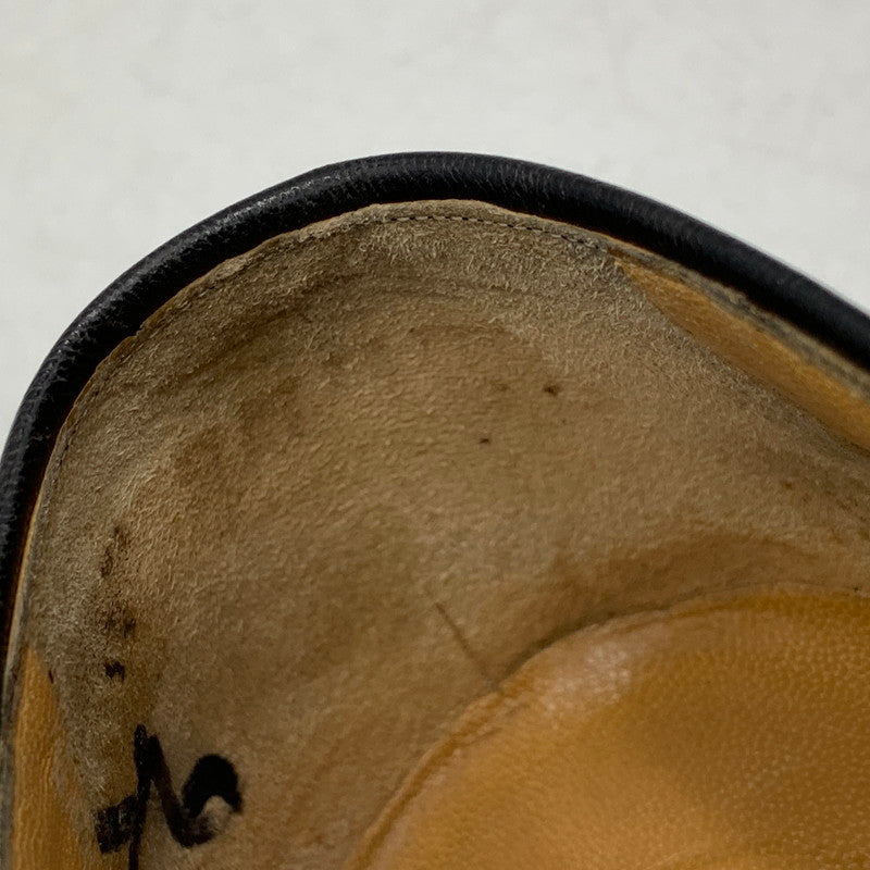 【現状渡し品】【メンズ】 a.testoni ア・テストーニ OSTRICH LEATHER LOAFER レザー ローファー 靴 164-260831-as-03-izu サイズ：6H カラー：ブラック 万代Net店