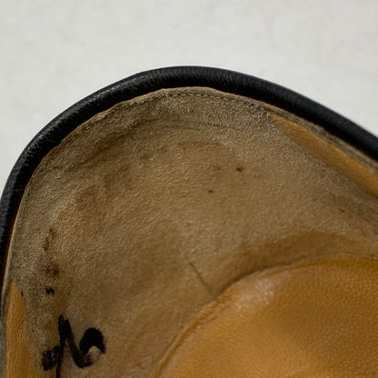【現状渡し品】【メンズ】 a.testoni ア・テストーニ OSTRICH LEATHER LOAFER レザー ローファー 靴 164-260831-as-03-izu サイズ：6H カラー：ブラック 万代Net店