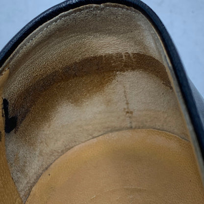 【現状渡し品】【メンズ】 a.testoni ア・テストーニ OSTRICH LEATHER LOAFER レザー ローファー 靴 164-260831-as-03-izu サイズ：6H カラー：ブラック 万代Net店