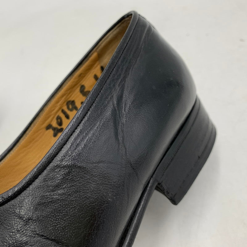【現状渡し品】【メンズ】 a.testoni ア・テストーニ OSTRICH LEATHER LOAFER レザー ローファー 靴 164-260831-as-03-izu サイズ：6H カラー：ブラック 万代Net店