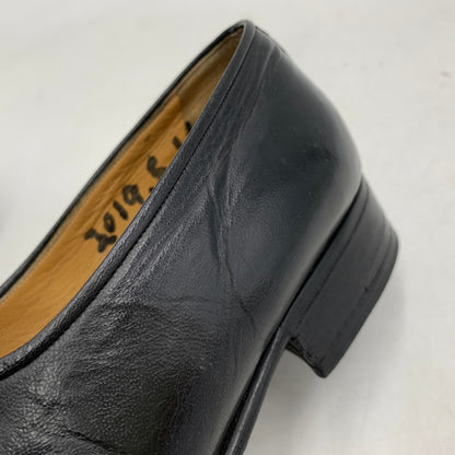 【現状渡し品】【メンズ】 a.testoni ア・テストーニ OSTRICH LEATHER LOAFER レザー ローファー 靴 164-260831-as-03-izu サイズ：6H カラー：ブラック 万代Net店