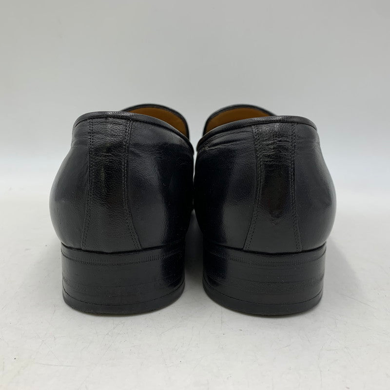 【現状渡し品】【メンズ】 a.testoni ア・テストーニ OSTRICH LEATHER LOAFER レザー ローファー 靴 164-260831-as-03-izu サイズ：6H カラー：ブラック 万代Net店