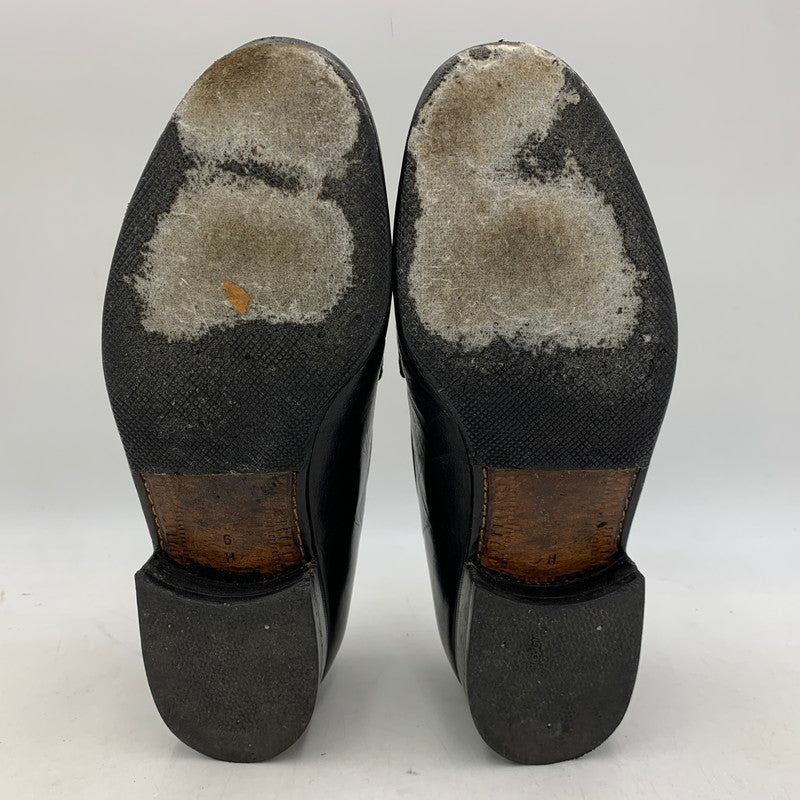 【現状渡し品】【メンズ】 a.testoni ア・テストーニ OSTRICH LEATHER LOAFER レザー ローファー 靴 164-260831-as-03-izu サイズ：6H カラー：ブラック 万代Net店