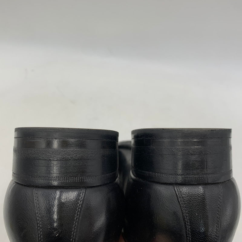 【現状渡し品】【メンズ】 a.testoni ア・テストーニ OSTRICH LEATHER LOAFER レザー ローファー 靴 164-260831-as-03-izu サイズ：6H カラー：ブラック 万代Net店
