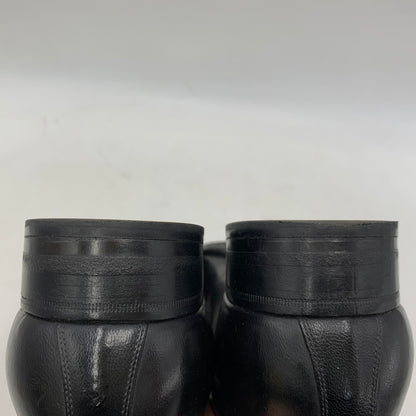 【現状渡し品】【メンズ】 a.testoni ア・テストーニ OSTRICH LEATHER LOAFER レザー ローファー 靴 164-260831-as-03-izu サイズ：6H カラー：ブラック 万代Net店