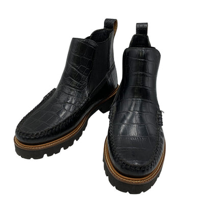 【中古品】【メンズ】 GH BASS ジーエイチバス BAX2K969 CROC CHELSEA BOOT クロコ チェルシー ブーツ シューズ 靴 164-260831-cs-11-izu サイズ：9 カラー：ブラック 万代Net店