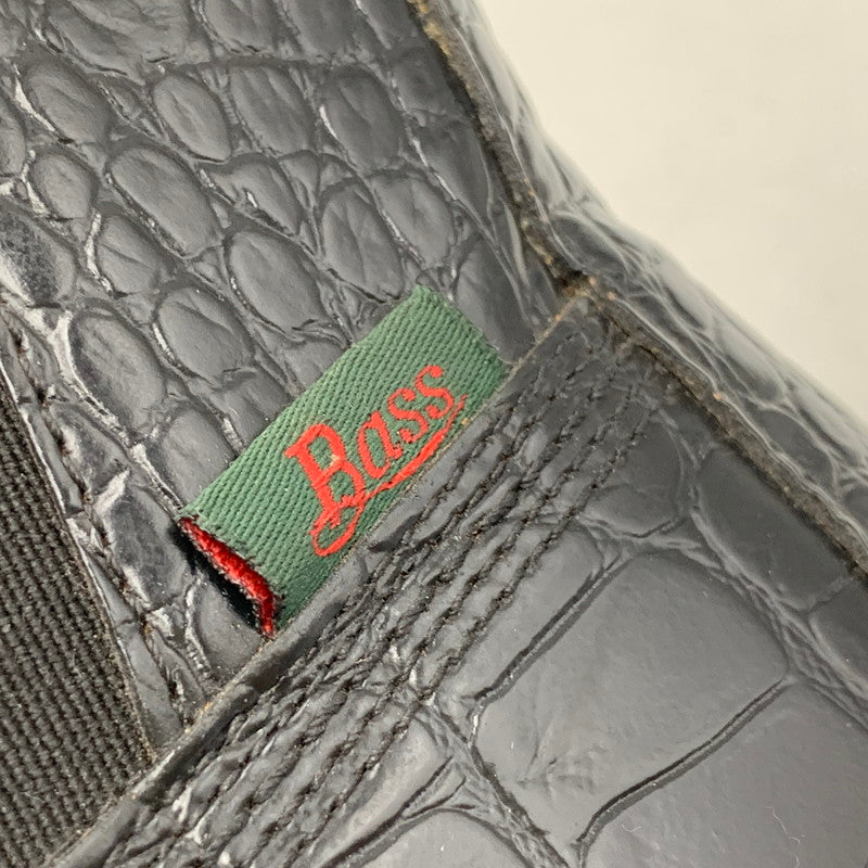 【中古品】【メンズ】 GH BASS ジーエイチバス BAX2K969 CROC CHELSEA BOOT クロコ チェルシー ブーツ シューズ 靴 164-260831-cs-11-izu サイズ：9 カラー：ブラック 万代Net店