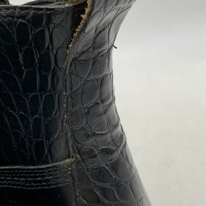 【中古品】【メンズ】 GH BASS ジーエイチバス BAX2K969 CROC CHELSEA BOOT クロコ チェルシー ブーツ シューズ 靴 164-260831-cs-11-izu サイズ：9 カラー：ブラック 万代Net店