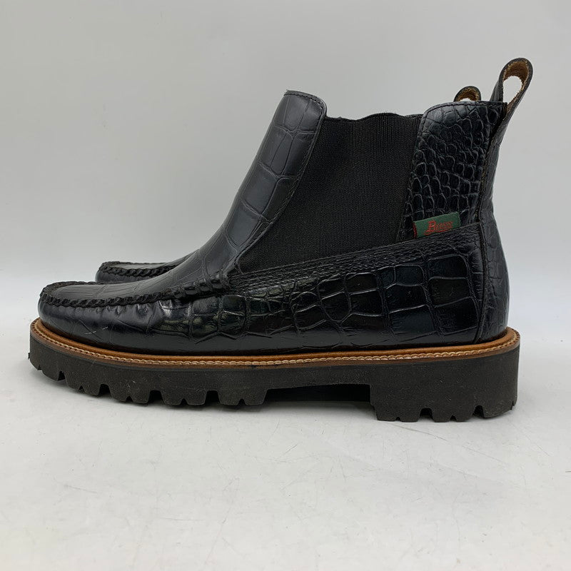 【中古品】【メンズ】 GH BASS ジーエイチバス BAX2K969 CROC CHELSEA BOOT クロコ チェルシー ブーツ シューズ 靴 164-260831-cs-11-izu サイズ：9 カラー：ブラック 万代Net店