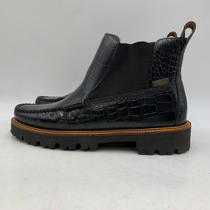 【中古品】【メンズ】 GH BASS ジーエイチバス BAX2K969 CROC CHELSEA BOOT クロコ チェルシー ブーツ シューズ 靴 164-260831-cs-11-izu サイズ：9 カラー：ブラック 万代Net店