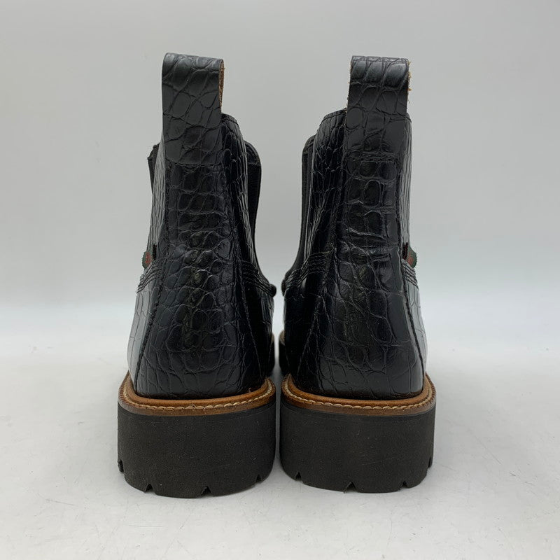 【中古品】【メンズ】 GH BASS ジーエイチバス BAX2K969 CROC CHELSEA BOOT クロコ チェルシー ブーツ シューズ 靴 164-260831-cs-11-izu サイズ：9 カラー：ブラック 万代Net店