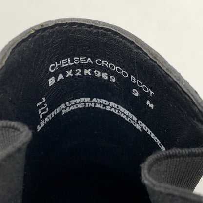 【中古品】【メンズ】 GH BASS ジーエイチバス BAX2K969 CROC CHELSEA BOOT クロコ チェルシー ブーツ シューズ 靴 164-260831-cs-11-izu サイズ：9 カラー：ブラック 万代Net店