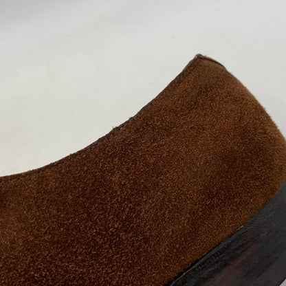 【中古品】【メンズ】 EDWARD GREEN エドワードグリーン CARDIFF SUEDE DRESS SHOES カーディフ スエード ドレスシューズ 靴 164-260831-as-02-izu サイズ：6 1/2 カラー：ブラウン 万代Net店