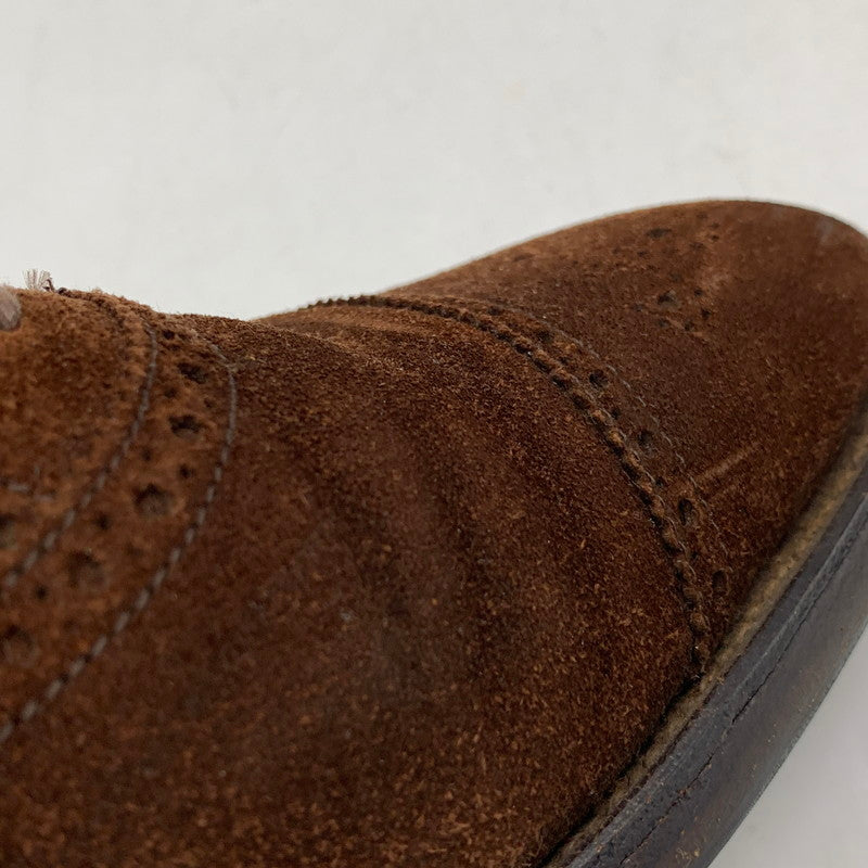 【中古品】【メンズ】 EDWARD GREEN エドワードグリーン CARDIFF SUEDE DRESS SHOES カーディフ スエード ドレスシューズ 靴 164-260831-as-02-izu サイズ：6 1/2 カラー：ブラウン 万代Net店