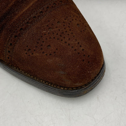 【中古品】【メンズ】 EDWARD GREEN エドワードグリーン CARDIFF SUEDE DRESS SHOES カーディフ スエード ドレスシューズ 靴 164-260831-as-02-izu サイズ：6 1/2 カラー：ブラウン 万代Net店