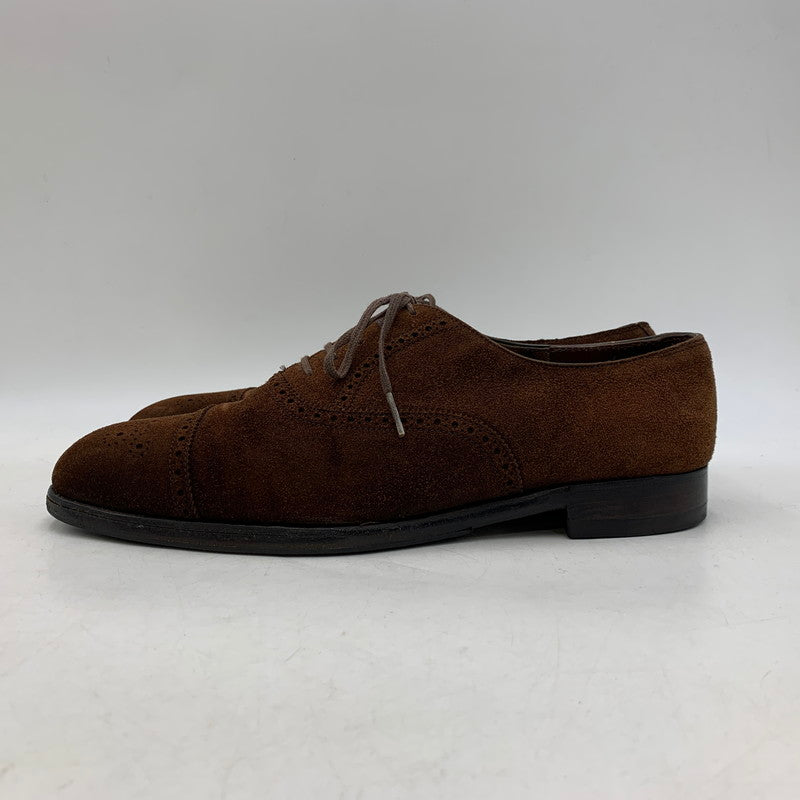 【中古品】【メンズ】 EDWARD GREEN エドワードグリーン CARDIFF SUEDE DRESS SHOES カーディフ スエード ドレスシューズ 靴 164-260831-as-02-izu サイズ：6 1/2 カラー：ブラウン 万代Net店