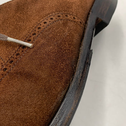【中古品】【メンズ】 EDWARD GREEN エドワードグリーン CARDIFF SUEDE DRESS SHOES カーディフ スエード ドレスシューズ 靴 164-260831-as-02-izu サイズ：6 1/2 カラー：ブラウン 万代Net店