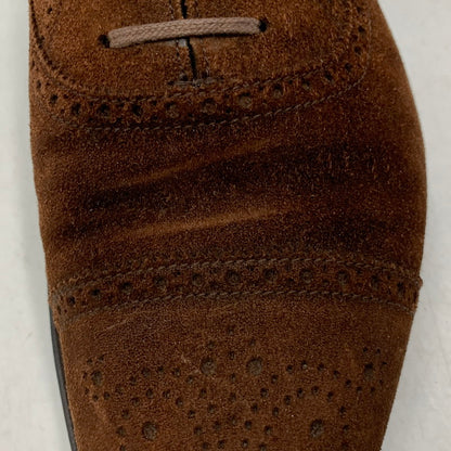 【中古品】【メンズ】 EDWARD GREEN エドワードグリーン CARDIFF SUEDE DRESS SHOES カーディフ スエード ドレスシューズ 靴 164-260831-as-02-izu サイズ：6 1/2 カラー：ブラウン 万代Net店
