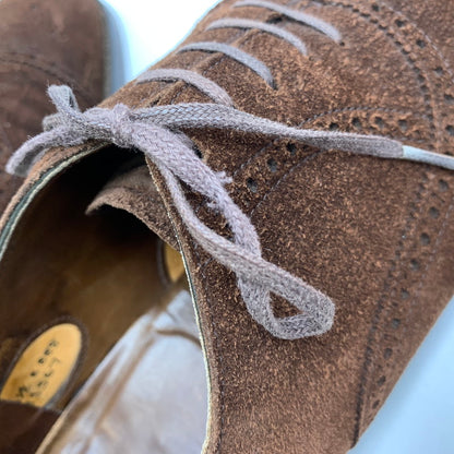 【中古品】【メンズ】 EDWARD GREEN エドワードグリーン CARDIFF SUEDE DRESS SHOES カーディフ スエード ドレスシューズ 靴 164-260831-as-02-izu サイズ：6 1/2 カラー：ブラウン 万代Net店