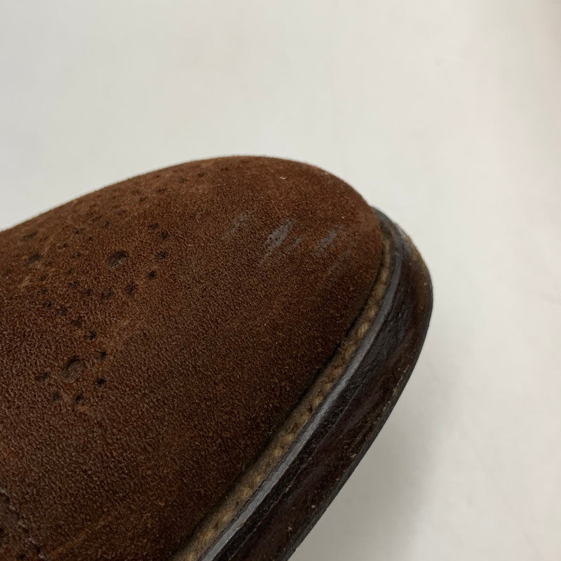【中古品】【メンズ】 EDWARD GREEN エドワードグリーン CARDIFF SUEDE DRESS SHOES カーディフ スエード ドレスシューズ 靴 164-260831-as-02-izu サイズ：6 1/2 カラー：ブラウン 万代Net店