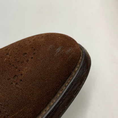 【中古品】【メンズ】 EDWARD GREEN エドワードグリーン CARDIFF SUEDE DRESS SHOES カーディフ スエード ドレスシューズ 靴 164-260831-as-02-izu サイズ：6 1/2 カラー：ブラウン 万代Net店