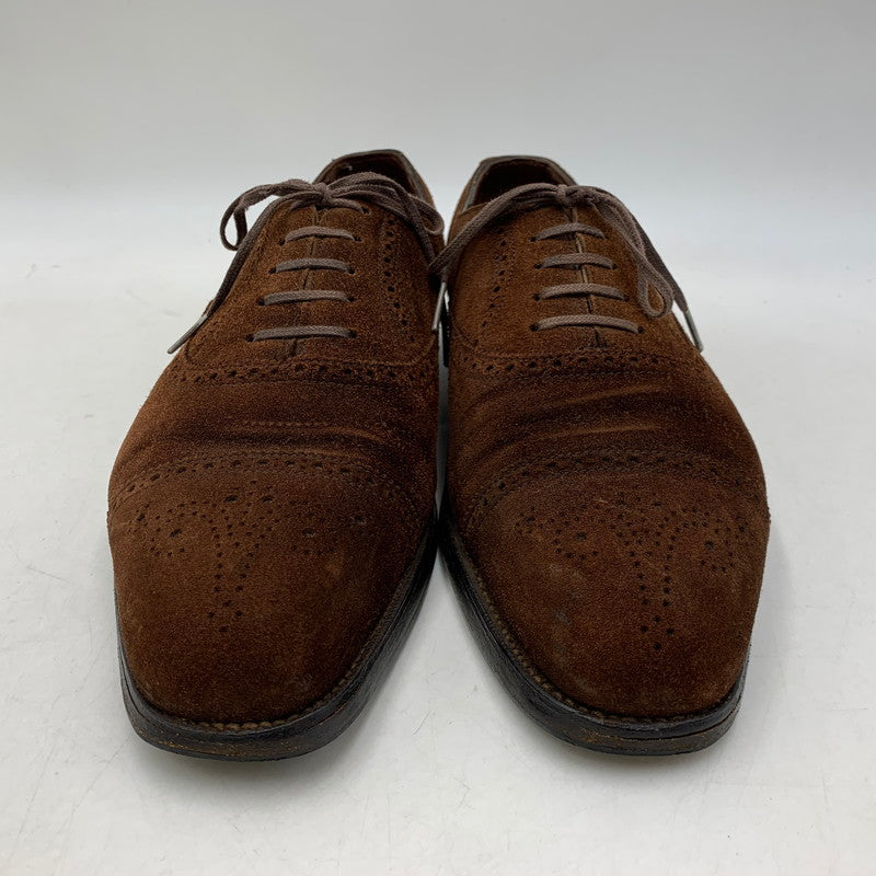 【中古品】【メンズ】 EDWARD GREEN エドワードグリーン CARDIFF SUEDE DRESS SHOES カーディフ スエード ドレスシューズ 靴 164-260831-as-02-izu サイズ：6 1/2 カラー：ブラウン 万代Net店