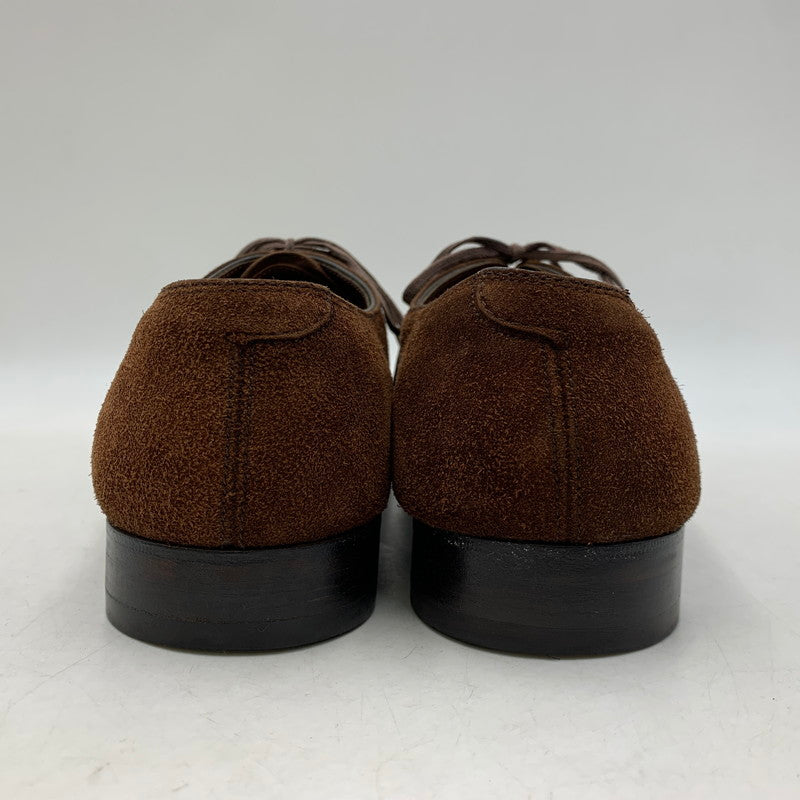 【中古品】【メンズ】 EDWARD GREEN エドワードグリーン CARDIFF SUEDE DRESS SHOES カーディフ スエード ドレスシューズ 靴 164-260831-as-02-izu サイズ：6 1/2 カラー：ブラウン 万代Net店