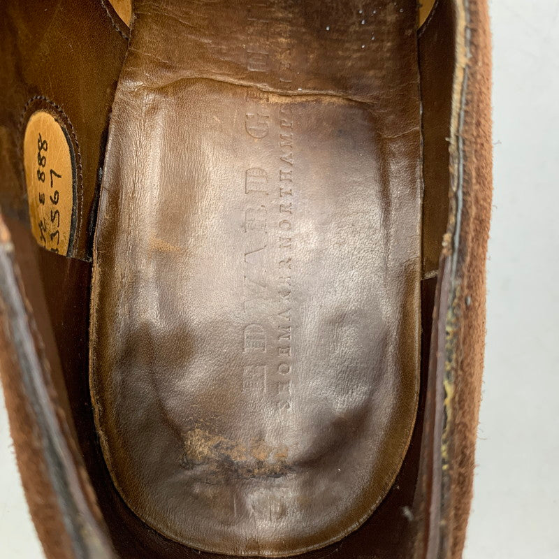 【中古品】【メンズ】 EDWARD GREEN エドワードグリーン CARDIFF SUEDE DRESS SHOES カーディフ スエード ドレスシューズ 靴 164-260831-as-02-izu サイズ：6 1/2 カラー：ブラウン 万代Net店