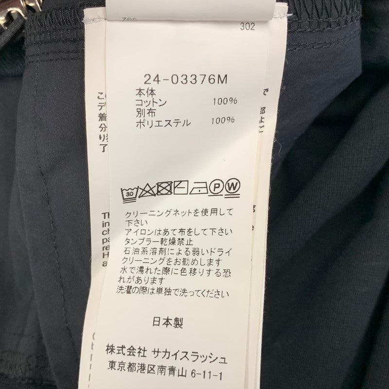【中古品】【メンズ】 SACAI サカイ 24-03376M COTTON JERSEY T-SHIRT コットン ジャージー Tシャツ トップス 140-260901-kh-10-izu サイズ：2 カラー：ブラック 万代Net店