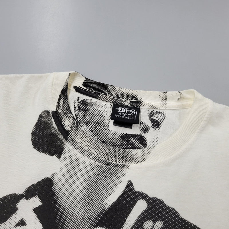 【中古品】【メンズ】 STUSSY ステューシー LADY PARIS PIG.DYED TEE レディー パリス ピグメントダイ Tシャツ 半袖 142-260902-as-20-izu サイズ：M カラー：ホワイト 万代Net店