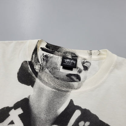 【中古品】【メンズ】 STUSSY ステューシー LADY PARIS PIG.DYED TEE レディー パリス ピグメントダイ Tシャツ 半袖 142-260902-as-20-izu サイズ：M カラー：ホワイト 万代Net店