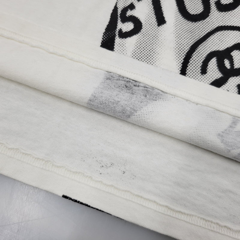 【中古品】【メンズ】 STUSSY ステューシー LADY PARIS PIG.DYED TEE レディー パリス ピグメントダイ Tシャツ 半袖 142-260902-as-20-izu サイズ：M カラー：ホワイト 万代Net店