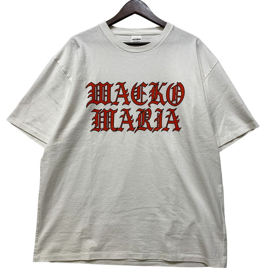 【中古品】【メンズ】 WACKO MARIA ワコマリア WASHED HEAVY WEIGHT T-SHIRT ウォッシュド ヘビー ウエイト Tシャツ トップス 142-260901-kh-11-izu サイズ：L カラー：ホワイト 万代Net店