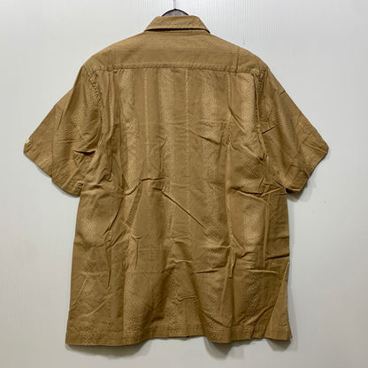 【中古品】【メンズ】 OLD STUSSY AUTHENTIC オールド ステューシー オーセンティック 00S CUBA SS SHIRT キューバ ショートスリーブ シャツ トップス 半袖 142-260914-cs-24-izu サイズ：M カラー：ブラウン系 万代Net店