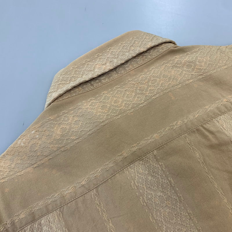 【中古品】【メンズ】 OLD STUSSY AUTHENTIC オールド ステューシー オーセンティック 00S CUBA SS SHIRT キューバ ショートスリーブ シャツ トップス 半袖 142-260914-cs-24-izu サイズ：M カラー：ブラウン系 万代Net店