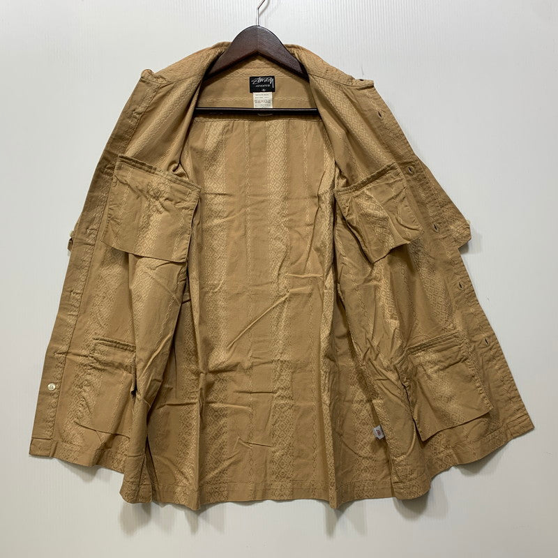 【中古品】【メンズ】 OLD STUSSY AUTHENTIC オールド ステューシー オーセンティック 00S CUBA SS SHIRT キューバ ショートスリーブ シャツ トップス 半袖 142-260914-cs-24-izu サイズ：M カラー：ブラウン系 万代Net店