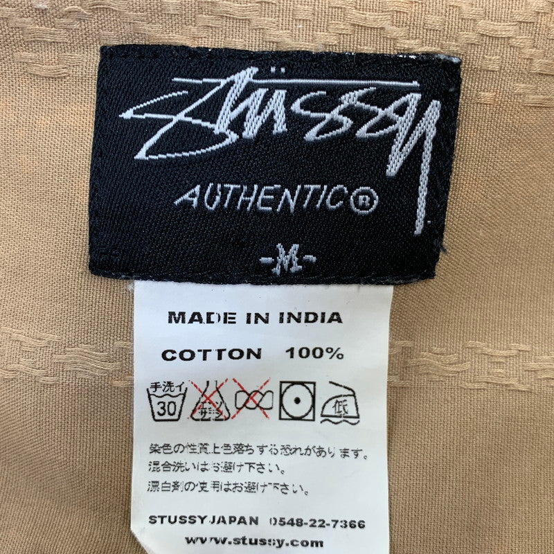 【中古品】【メンズ】 OLD STUSSY AUTHENTIC オールド ステューシー オーセンティック 00S CUBA SS SHIRT キューバ ショートスリーブ シャツ トップス 半袖 142-260914-cs-24-izu サイズ：M カラー：ブラウン系 万代Net店