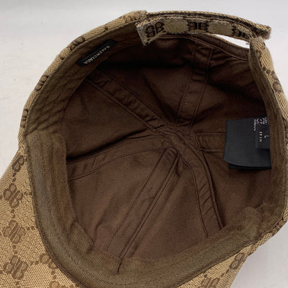 【中古品】【メンズ/レディース】 GUCCI グッチ×BALENCIAGA バレンシアガ THE HACKER PROJECT BASEBALL CAP ザ ハッカー プロジェクト ベースボール キャップ 帽子 183-260901-ya-12-izu サイズ：L（59cm） カラー：ベージュ 万代Net店