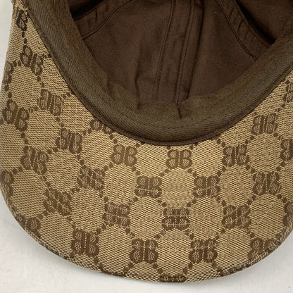 【中古品】【メンズ/レディース】 GUCCI グッチ×BALENCIAGA バレンシアガ THE HACKER PROJECT BASEBALL CAP ザ ハッカー プロジェクト ベースボール キャップ 帽子 183-260901-ya-12-izu サイズ：L（59cm） カラー：ベージュ 万代Net店